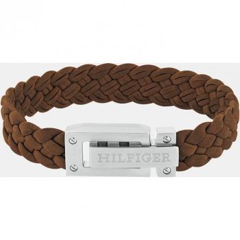Bracciale in Cuoio e Acciaio Inossidabile flat 19 cm