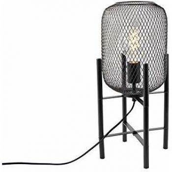 QAZQA Lampe de Table Noir