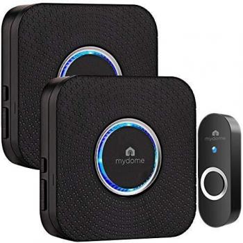 Midnight Square Wireless Doorbell System