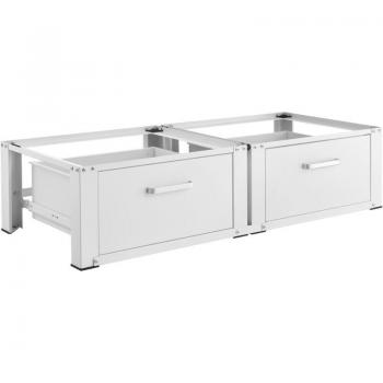 Système de rangement double avec compartiment tiroir pour lavage & séchage – 127 × 54 × 31 cm
