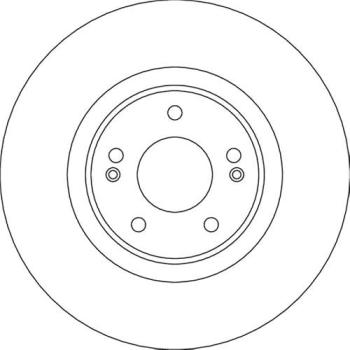 KIA Sorento IV: Disque de frein TRW DF4632S peint, 5 pattes