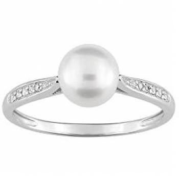 Bague délicate à perles – Or 9 ct, bijou d’exception