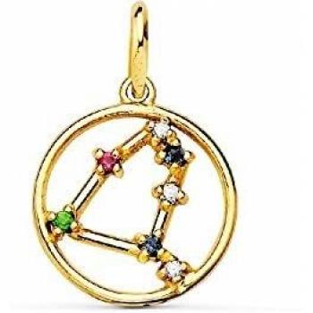 Colgante Inmaculada Romero IR Oro 18k Mujer 12mm. Capricornio horóscopo