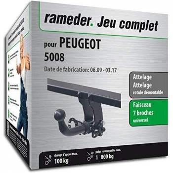 Rameder Pack, attelage rotule démontable + Faisceau 7 Broches Compatible avec Renault Captur