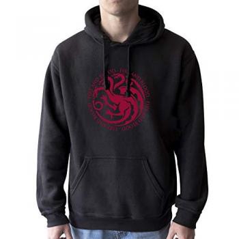 Game of Thrones Targaryen Hoodie Black L 80% Cotton 20% Polyester