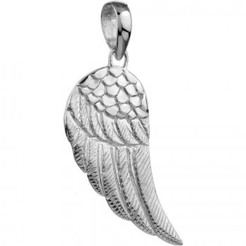 KUZZOI Herren Kettenanhänger Flügel – Glitzerfreier 925 Silber