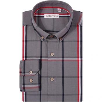 Cotton Check Dress Shirt
