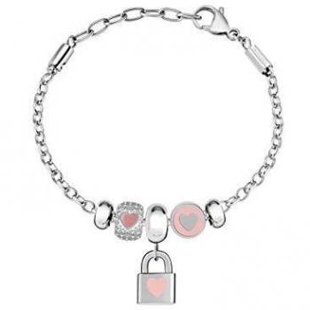 Bracciale MORELLATO DROPS charms acciaio e cristalli