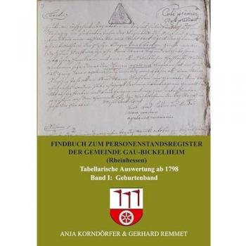 Findbuch Gau-Bickelheim/Rheinhessen: Geburtenband 1798-Tabellarische Auswertung