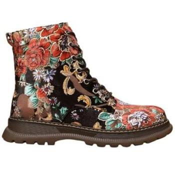 Women’s Ivachy Ankle Combat Boots, Chunky, Lace & Zip