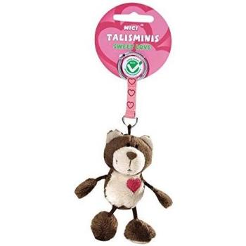 Talisman-Bär Schlüsselanhänger – 7 cm, Dunkelbraun