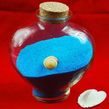Botellas de Deseo en Forma de Corazón con Cork