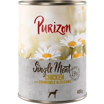 Purizon Single Meat Poulet & Camomille 6x400 g – Variante Confort