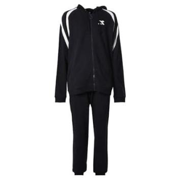 Tuta Uomo Diadora Nero S con Motivo Cotone Felpato