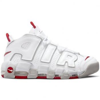 Nike, Vintage Basketball Shoes Air Moire Uptempo, White, Male, Size: 12 UK