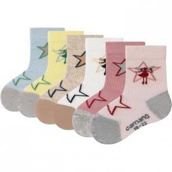 Calzini Camano Rosa 6 Pezzi per Bambini