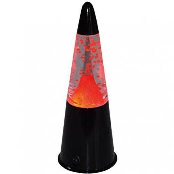 Vulkan‑Licht 31 cm – USB‑Batterie‑betriebene Tischleuchte in roter Glut
