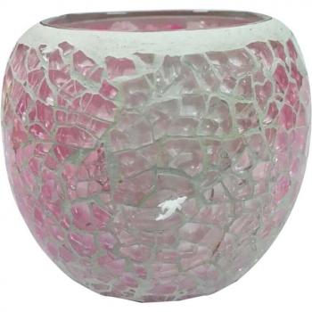Teelichthalter aus Mosaikglas für Innen und Außen