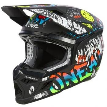 Oneal 3SRS Rancid bunter Kinder Motocross Helm