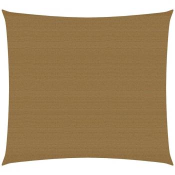 Taupe Sunshade Sail 160 g/m² 5x5 m HDPE