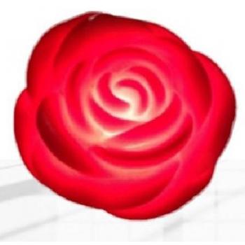 Mercado Online Traesio – Juego de 6 Rosas Iluminadas en Plástico Rosa 6cm