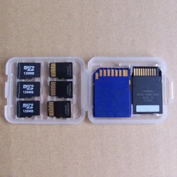 1PC Transparent Memory Card Case for SD SDHC TF MS