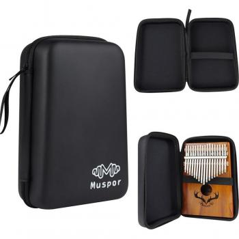 Boîte de rangement pour instrument de musique Kalimba 10/17/21 clés