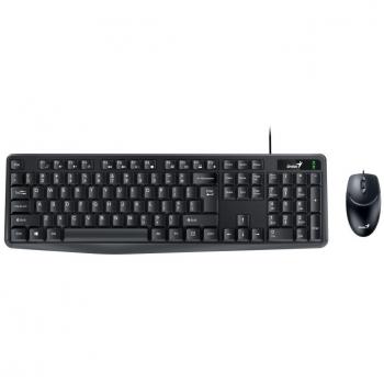 Genius KM-170, Set klávesnice a myši, drátový, CZ+SK layout, USB, černý