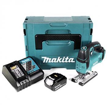Makita Scie Sauteuse Sans Fil DJV 182 18 V – Ensemble Batterie 60 Ah (sans balai)