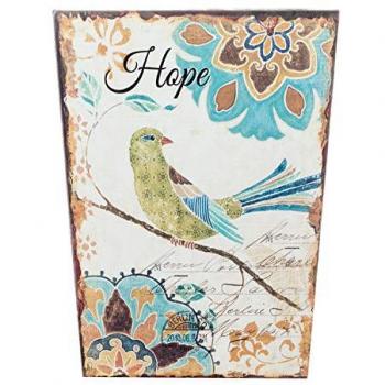 Réserve de papier Mobili Rebecca – panier gris-jaune en MDF avec tissu rétro (26 x 20 x 20 cm)