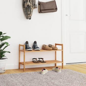 Shoe Rack 27.2x10.6x16.1 Solid Wood (Walnut, Vidaxl)