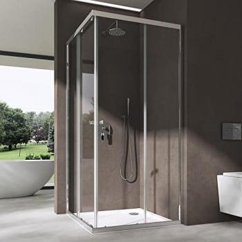 Cabine de douche 70x80x190cm avec montage réversible