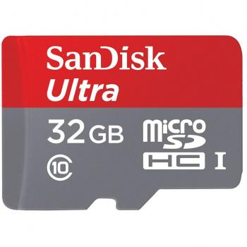 SanDisk Ultra 32 GB Android Speicherkarte microSDHC – 80 MB/s, Class 10 + SD‑Adapter FFP