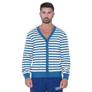Blue Enorsia Men's Buttoned Cardigan Tee, Size Small