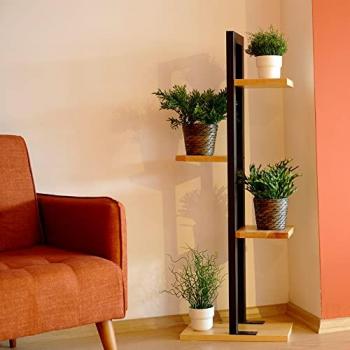 Portapiante Lemvig – Supporto Espositivo in Legno di Pino Naturale