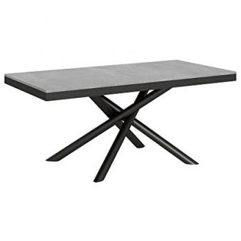 Table Extensible Design Pieds Entrelacés Zeus Evolution Anthracite 180 à 440 cm