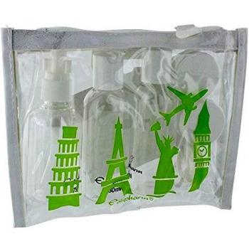Ensemble de flacons de voyage avec trousse Estipharm
