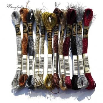 DMC E168 Silver Metallic Thread for Cross Stitch