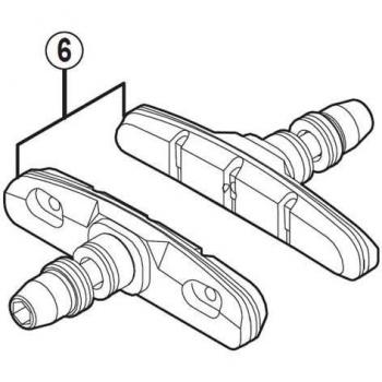 Par de Zapatas de Freno Shimano BR-R353