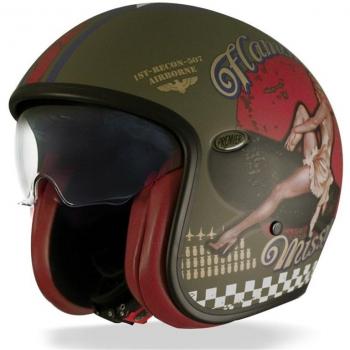 Casco Premier Retro Pin Up Militar BM, M, Multicolor
