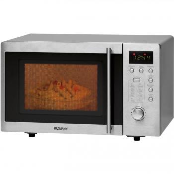 Bomann MWG 2211 U CB Forno a microonde Argento 800 W Funzione grill, Sottopiano