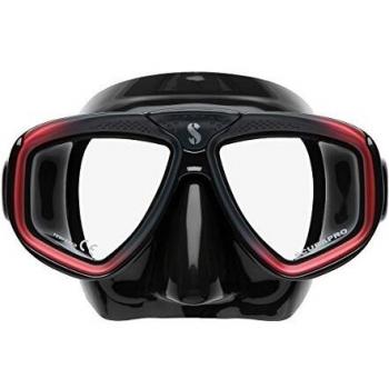 Masque de plongée Zoom EVO Scubapro, noir et rouge