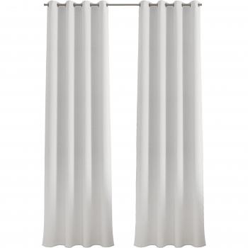 Set de 2 Cortinas Confeccionadas Loneta 140x260cm – Colección Donegal (Blanco)