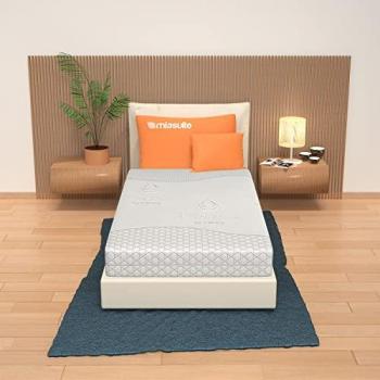 Materasso Singolo Memory Foam 85x190 cm, Alto 28 cm, Rivestimento Aloe Vera Non Sfoderabile