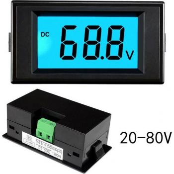 EVCHECK D69‑30 LCD Voltmeter for Electric Vehicles