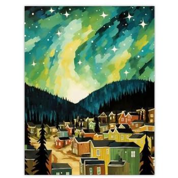 Yukon Midnight Blue & Green Canvas