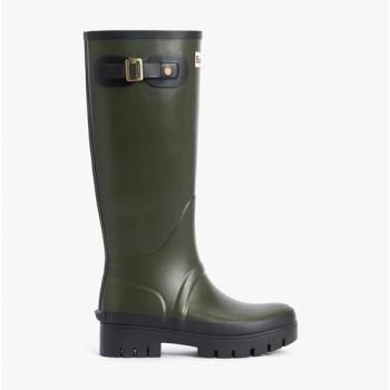 Botas Barbour Snowdon verde claro y negro