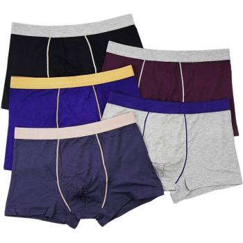 Calzoncillos cómodos de algodón para hombre, 5 pack, talla grande XL-7XL