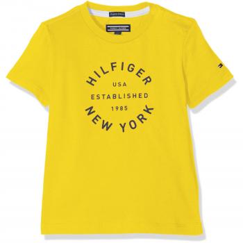Camiseta Tommy Hilfiger AME BIG Logo CN TEE S/S para Bebés, Amarillo