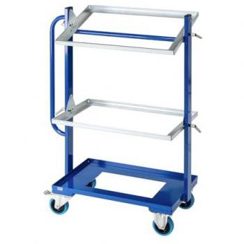 Base girevole per casse in acciaio standard EU 800x415x1100 mm